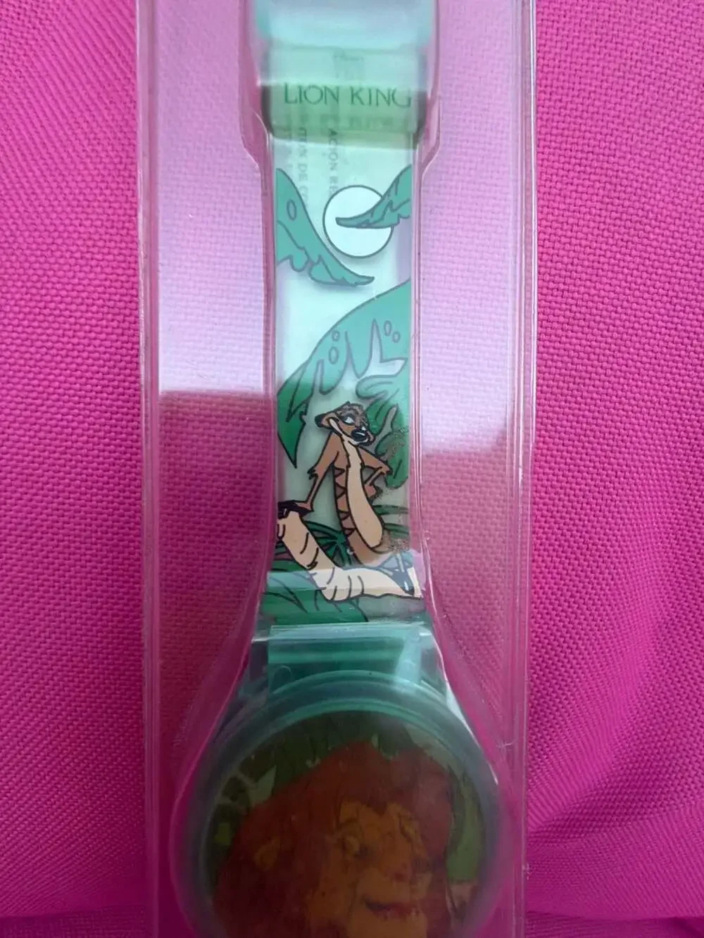 Vintage Disney The Lion King Lenticular Face Changing Watch Simba Timon Pumbaa